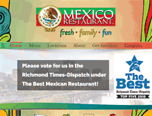 Tablet Screenshot of mexico-restaurant.com